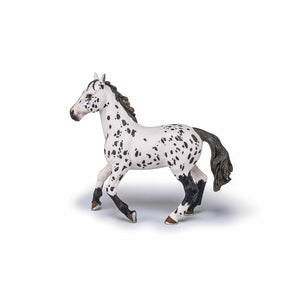 Papo Rase de Cai si Ponei Figurina Iapa Appaloosa Neagra