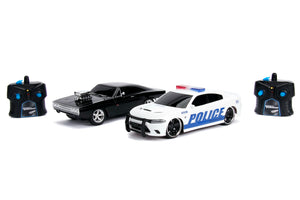 Jada Toys Fast and Furious Set Masinute RC Toyota Supra&Dodge Charger SRT