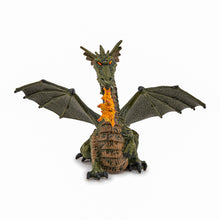 Încarcă imaginea în Galerie, Papo Personaje de Basm Figurina Dragon Verde Inaripat cu Flacara

