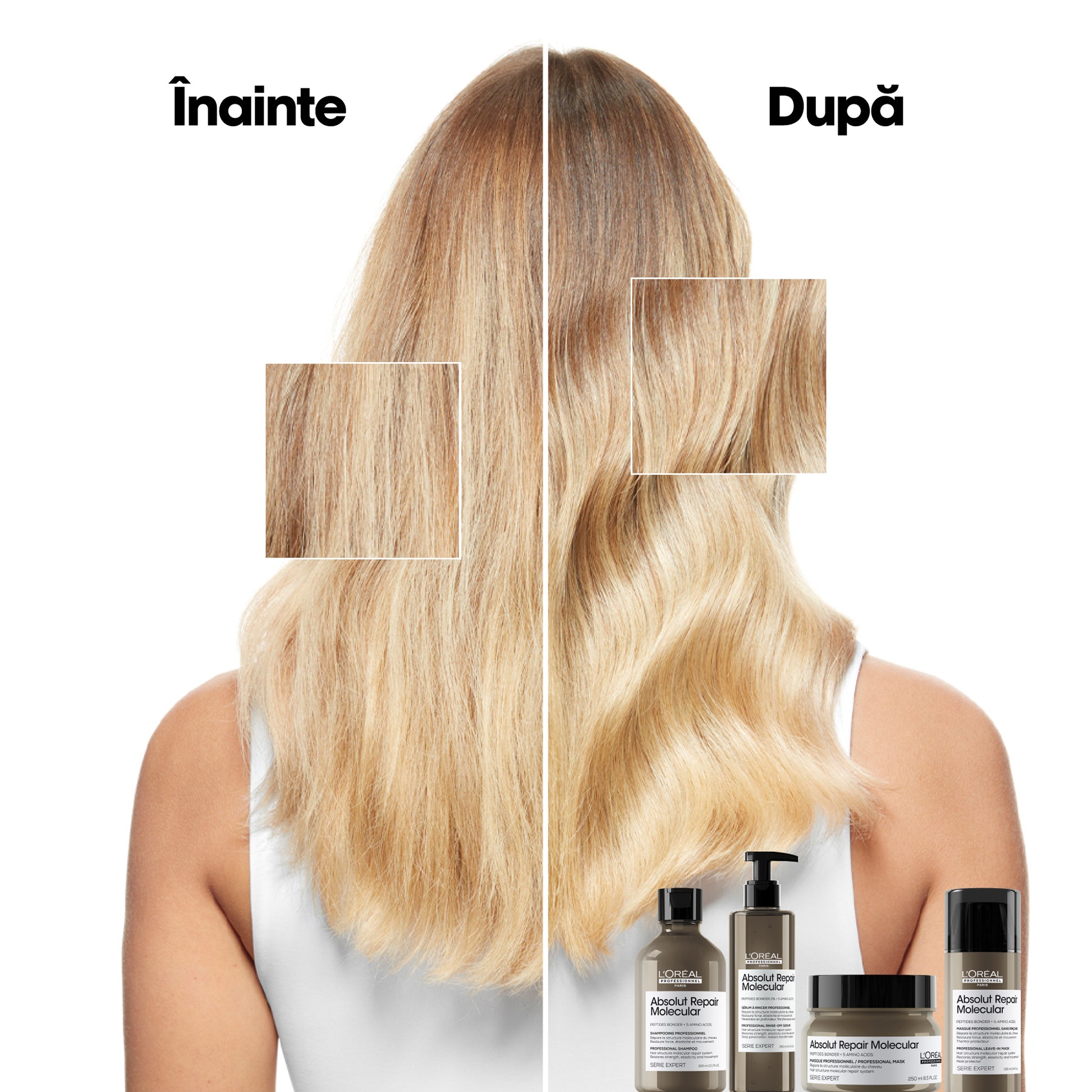 L’Oreal Professionnel Serie Expert Absolut Repair Molecular - Masca Par Deteriorat 250ml - Beauty Lounge