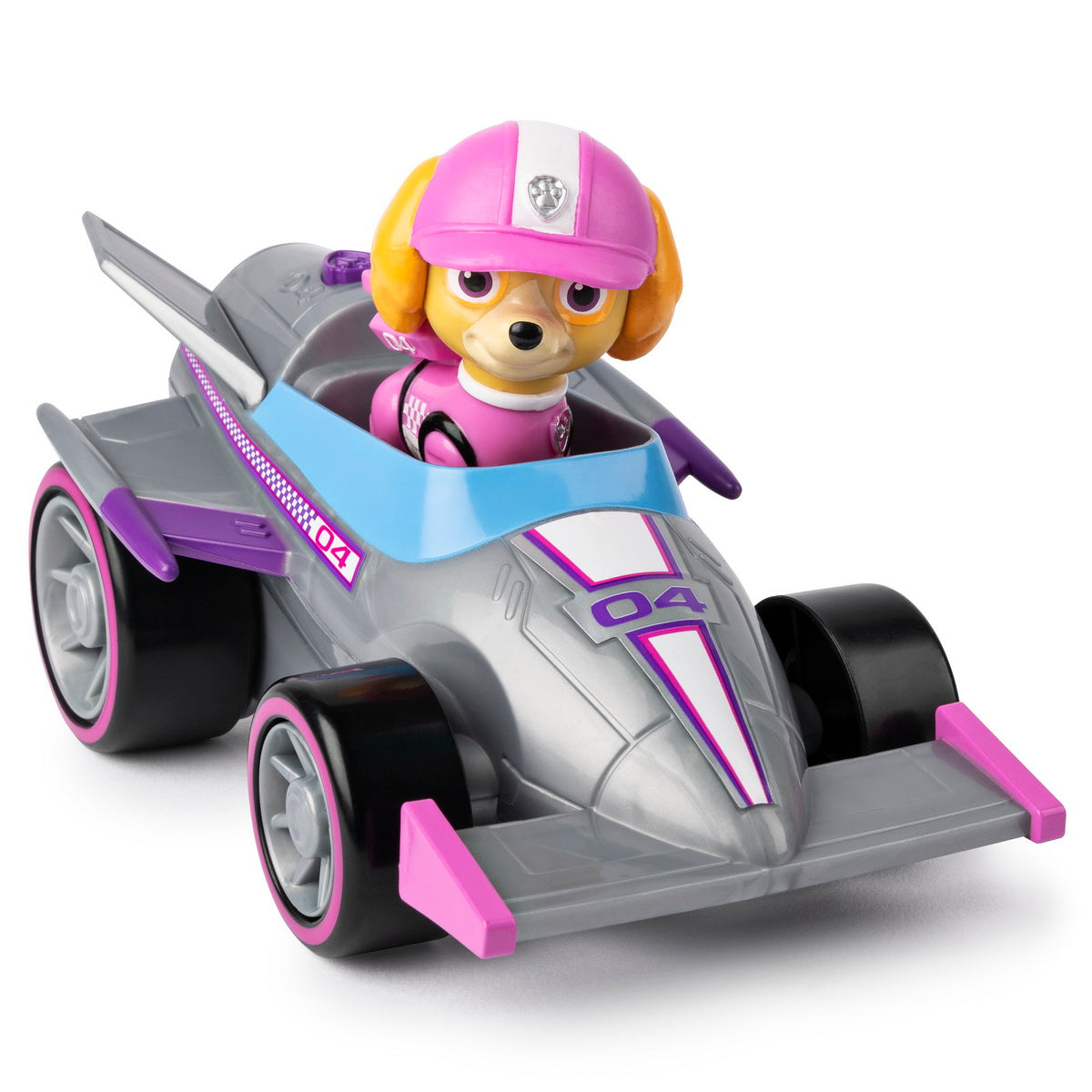 Paw Patrol Skye Masina de Curse cu Sunete si Motor Pull-Back