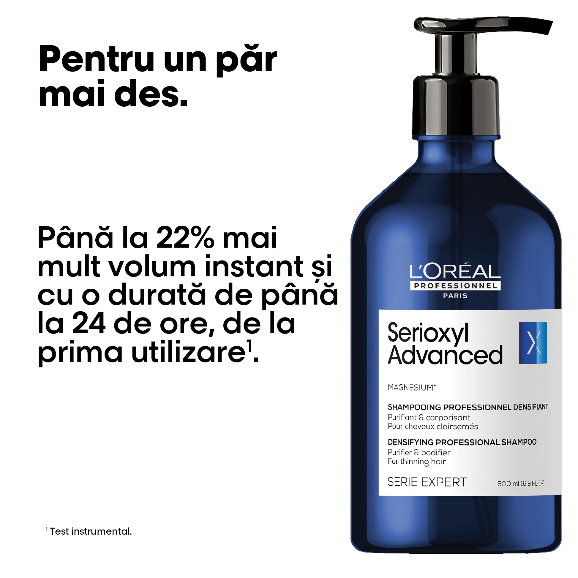 L'Oreal Professionnel SE Serioxyl Advanced - Sampon Impotriva Caderii Parului 500ml - Beauty Lounge