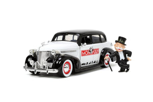 Jada Toys Set Masinuta Metalica Chevrolet Master Deluxe 1939 si Figurina Mr Monopoly