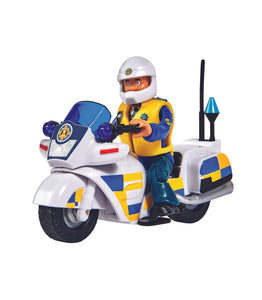 Simba Pompierul Sam Sam Police Motocicleta Figurina