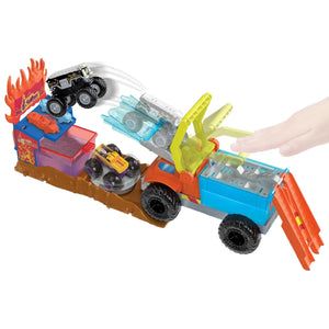 Hot Wheels Monster Truck Arena Smashers Color Shifters Salvarea Lui 5Alarm