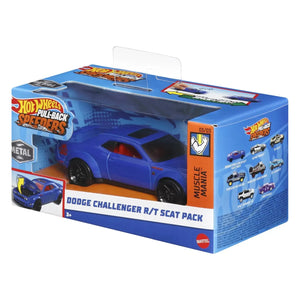 Hot Wheels Masinuta Metalica cu Sistem Pull Back Dodge Challenger R/T Skat Pack