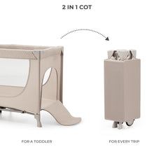 Încarcă imaginea în Galerie, Kinderkraft Patut Travel Kinderkraft Joy2  Fara Accesorii - Beige
