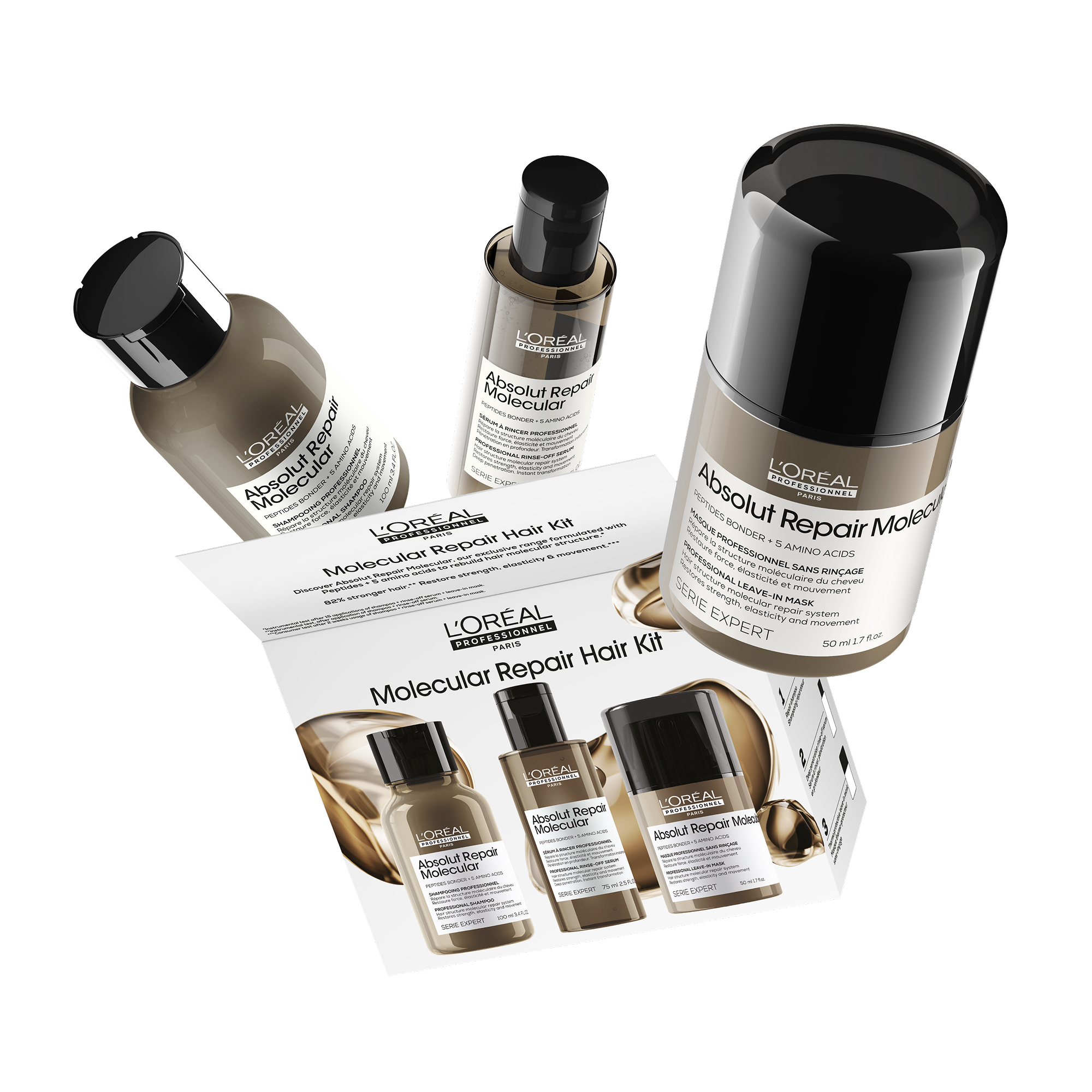 L’Oreal Professionnel SE Absolut Repair Molecular Trio Travel - Set Pentru Par Deteriorat