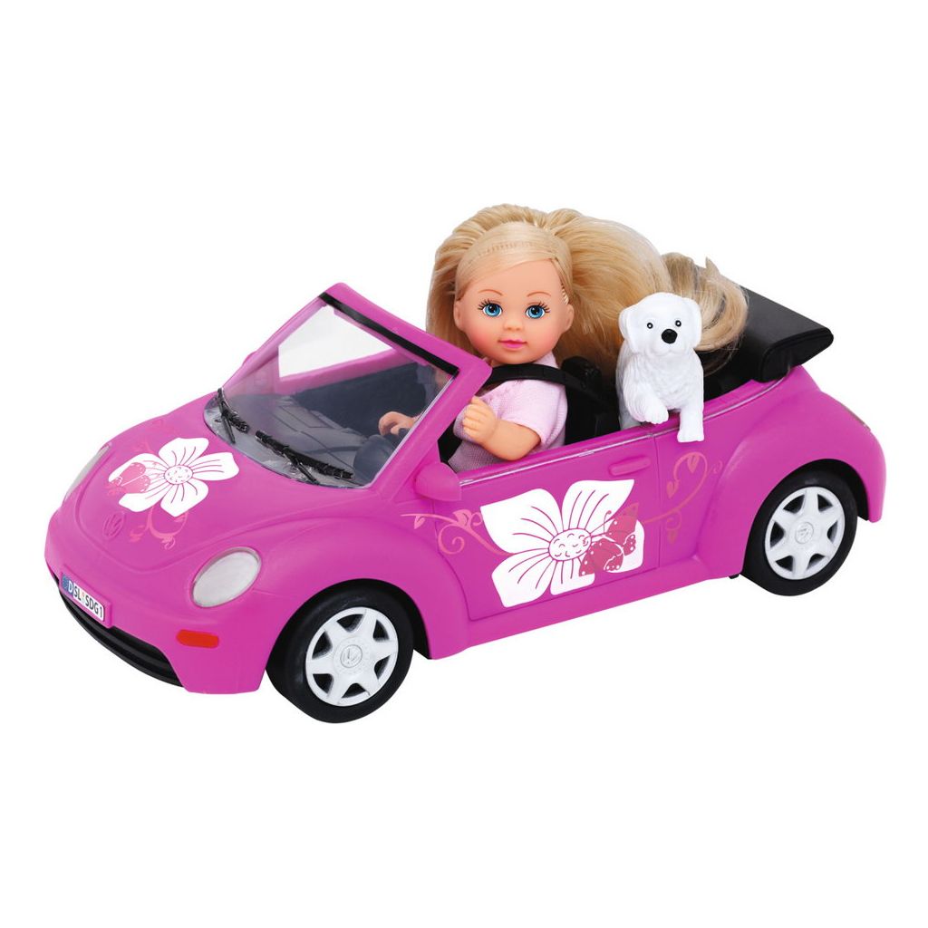 Steffi Love Papusa Evi cu Masina Beetle si Catel