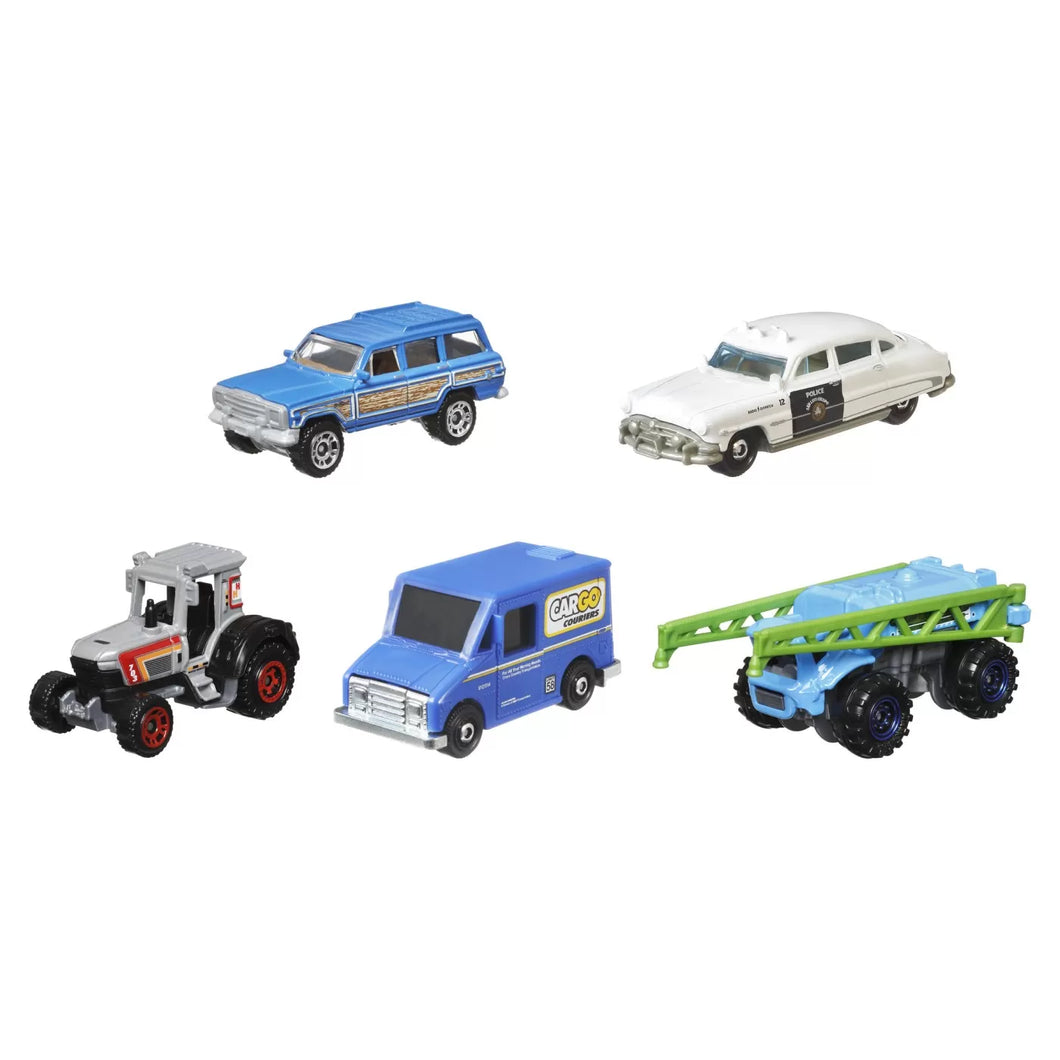 Matchbox Set 5 Masinute Metalice Mbx Countryside Ii