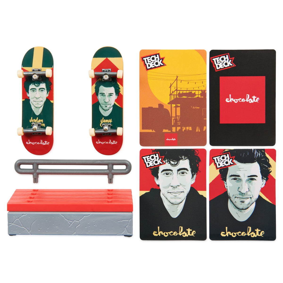 Tech Deck Pachet cu Obstacol Fingerboard James