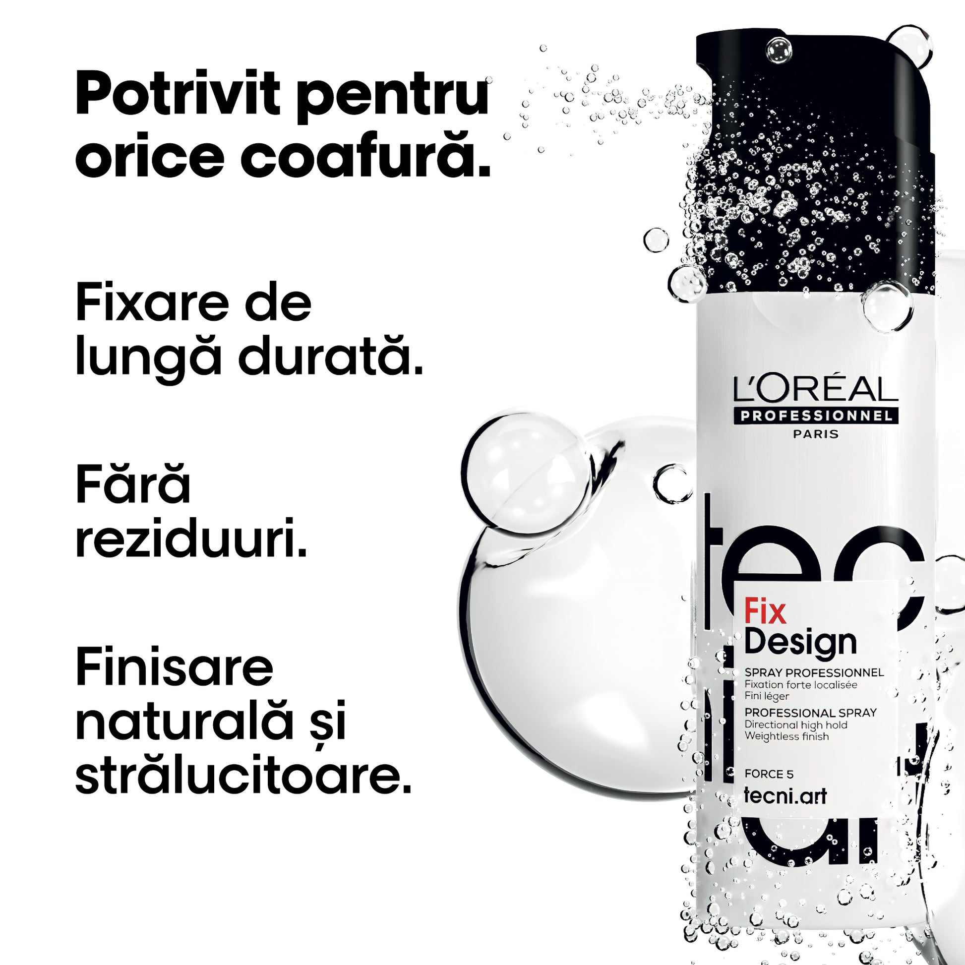 L'Oreal Professionnel Tecni Art Fix Design Spray Cu Fixare Localizata 200ml - Beauty Lounge