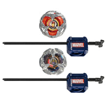 Încarcă imaginea în Galerie, Beyblade X Marvel Set Duo Iron Man 4-80B si Thanos 4-60P
