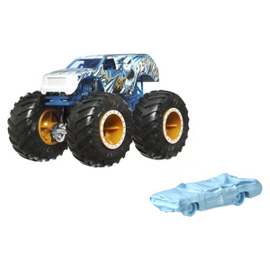 Hot Wheels Monster Truck si Masinuta Metalica 32 Degrees