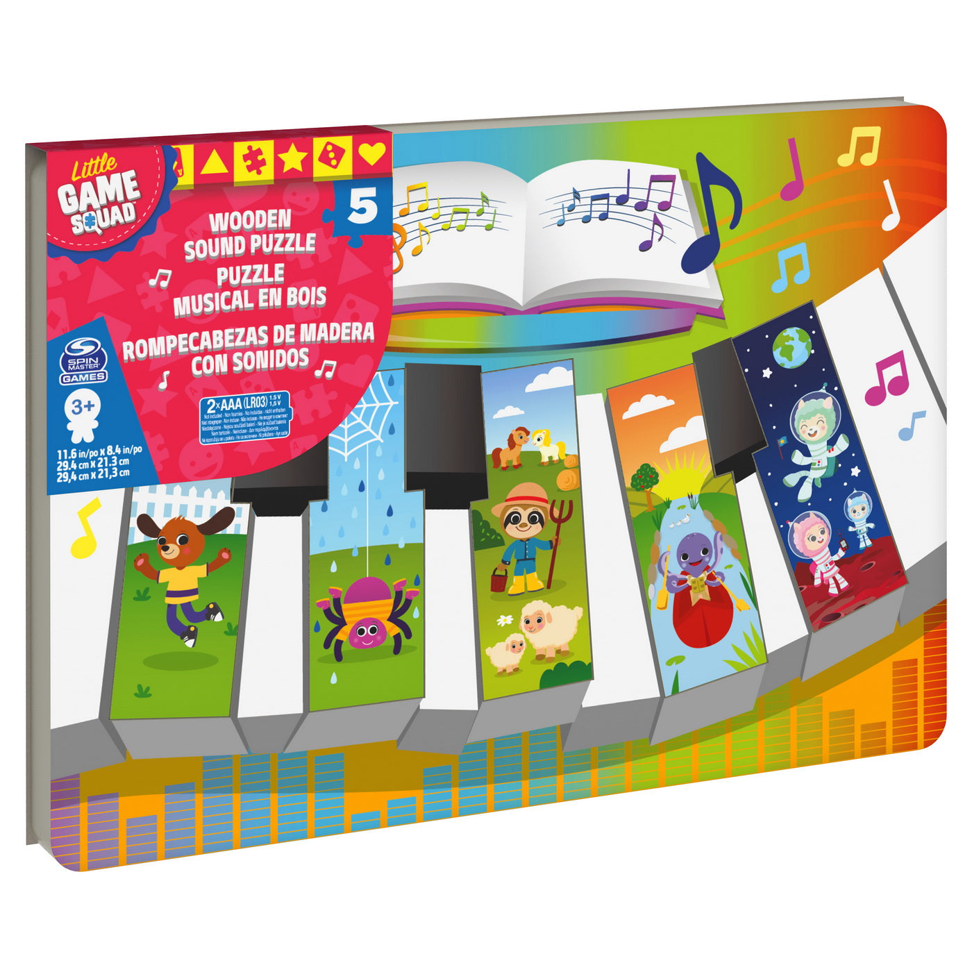 Puzzle din Lemn in Forma de Pian cu Sunete