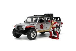 Jada Toys Marvel Set Masinuta Metalica Jeep Gladiator si Figurina Colossus