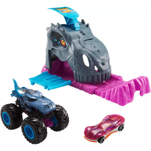 Hot Wheels Lansator Monster Truck Team Mega Wrex cu Doua Masinute