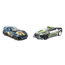 Încarcă imaginea în Galerie, Hot Wheels Set 2 Masinute Metalice Pull Back Muscle And Blown si Alpha Pursuit
