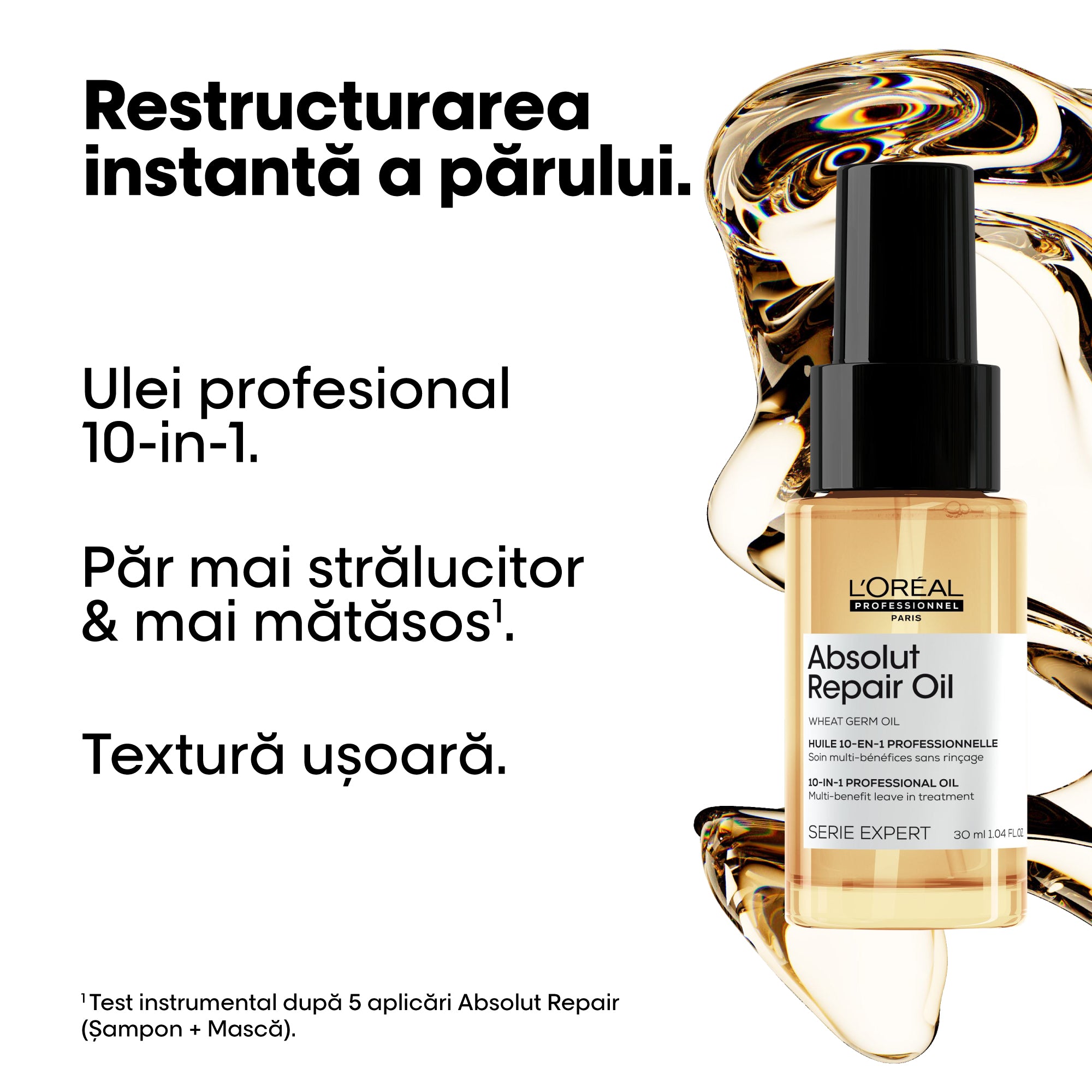 L'Oreal Professionnel SE Absolut Repair Ulei 10IN1 30ml - Beauty Lounge