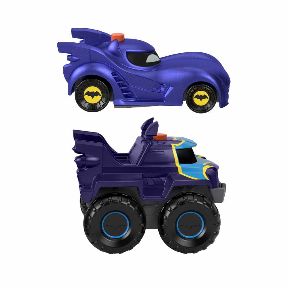 Fisher Price Batwheels Set 2 Masinute cu Lumini Redbird si Batwing Albastru