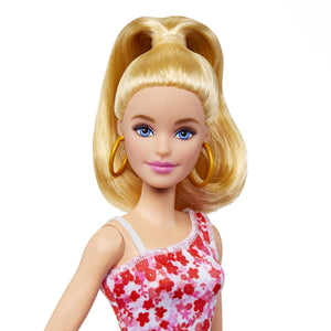 Barbie Fashionista Blonda cu Parul Prins in Coada