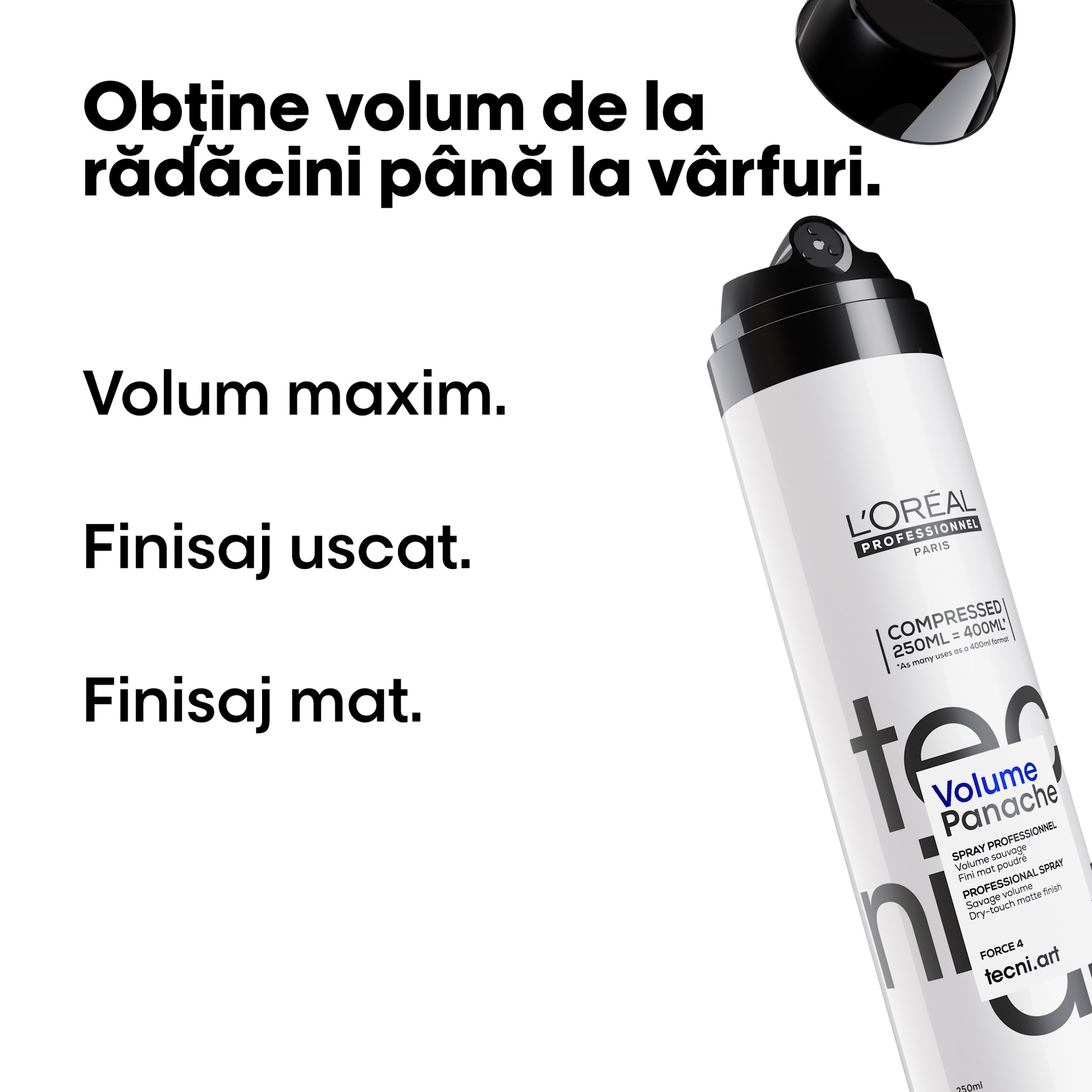 L'Oreal Professionnel Tecni Art Savage Panache Spray Fixativ Cu Pulbere Uscata 250ml - Beauty Lounge