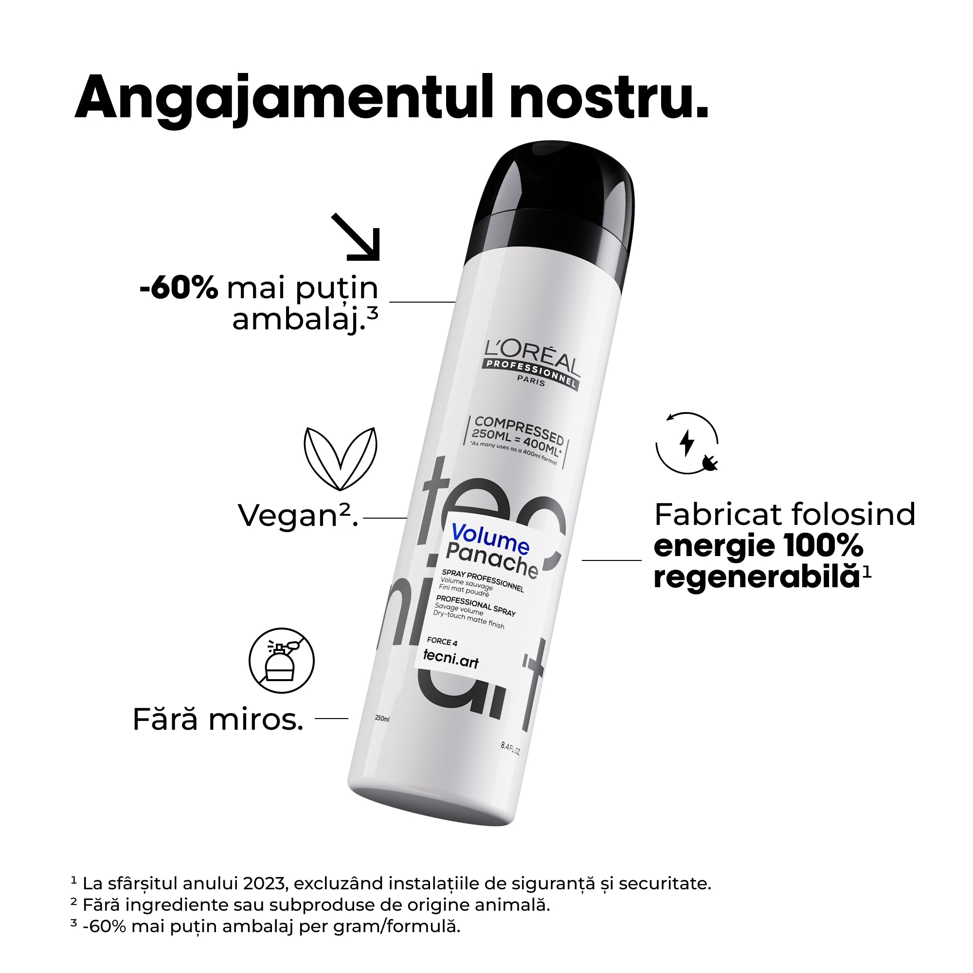 L'Oreal Professionnel Tecni Art Savage Panache Spray Fixativ Cu Pulbere Uscata 250ml - Beauty Lounge