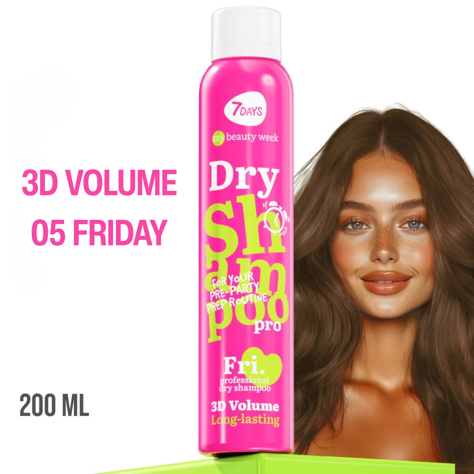 7Days Sampon Uscat Long-Lasting Formula 3D Volume 200ml