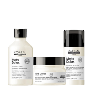 Set L'Oreal Professionnel Metal Detox - Sampon 300ml Masca 250ml si Crema 100ml