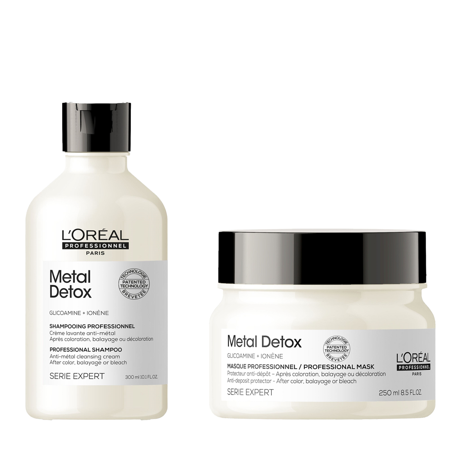 Set L'Oreal Professionnel Metal Detox - Sampon-crema 300ml si Masca 250ml - Beauty Lounge