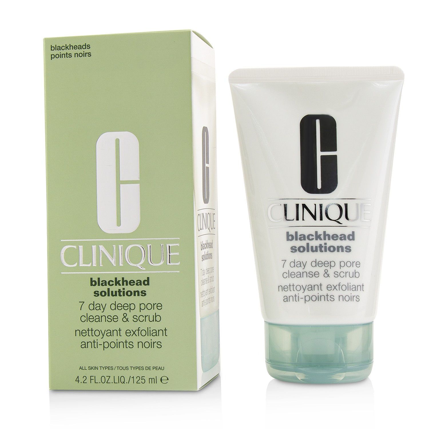 Clinique Blackhead Solutions 7 Day Deep Pore Cleanse and Scrub 125ml - Combate Punctele Negre