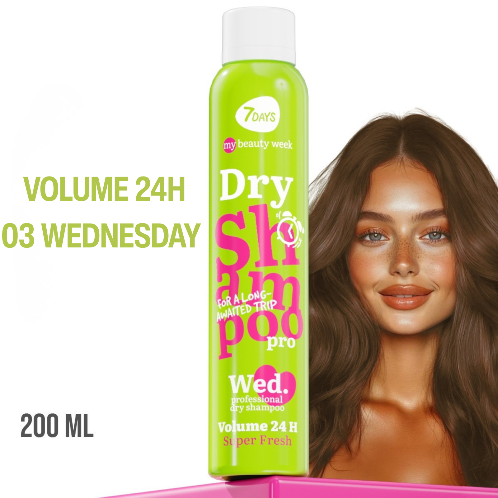 7DAYS Sampon Uscat My Beauty Week 24 Hour Volume Super Fresh 200ml