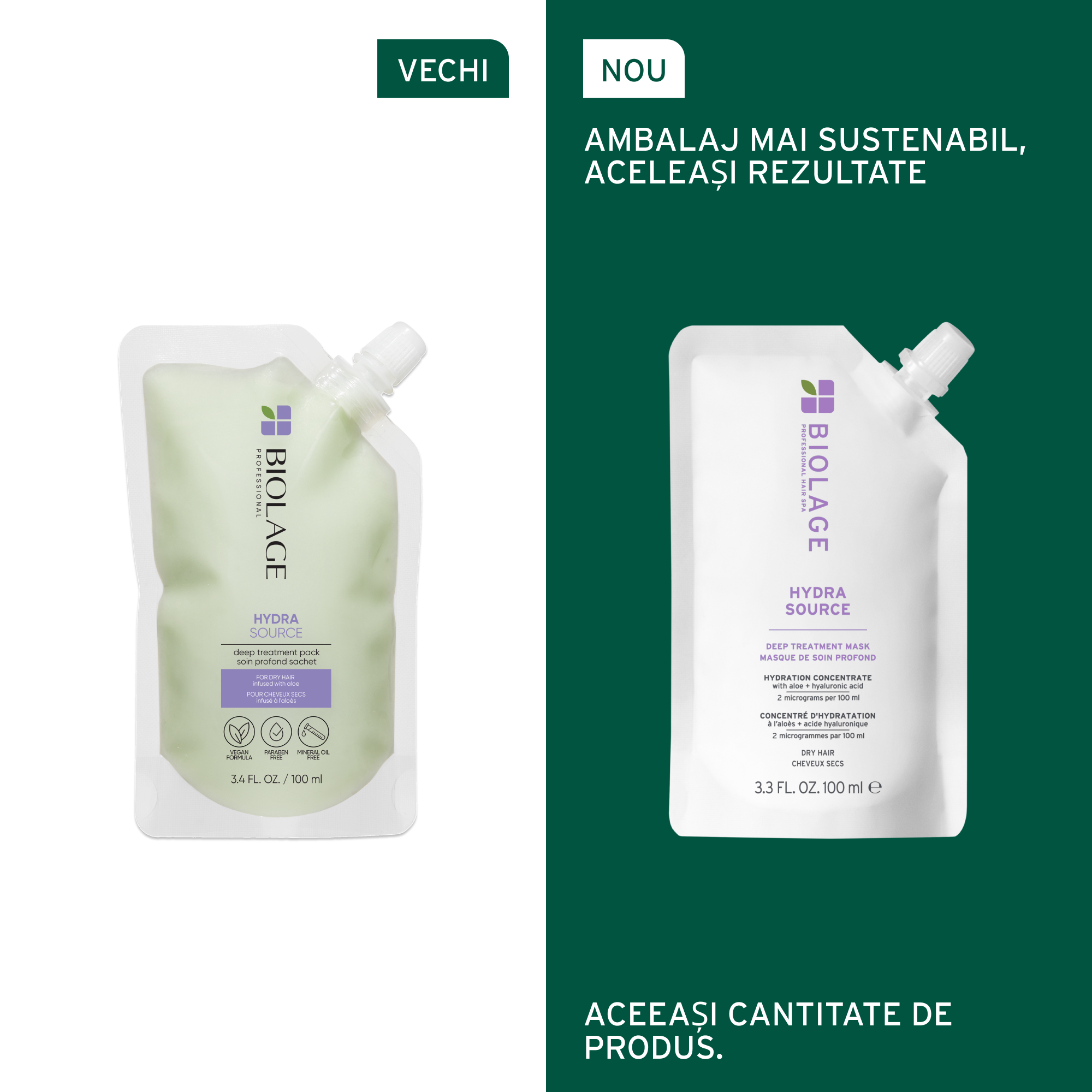 Matrix Biolage Masca Deep Treatment Hydrasource 100ml - Masca Intens Hidratanta - Beauty Lounge