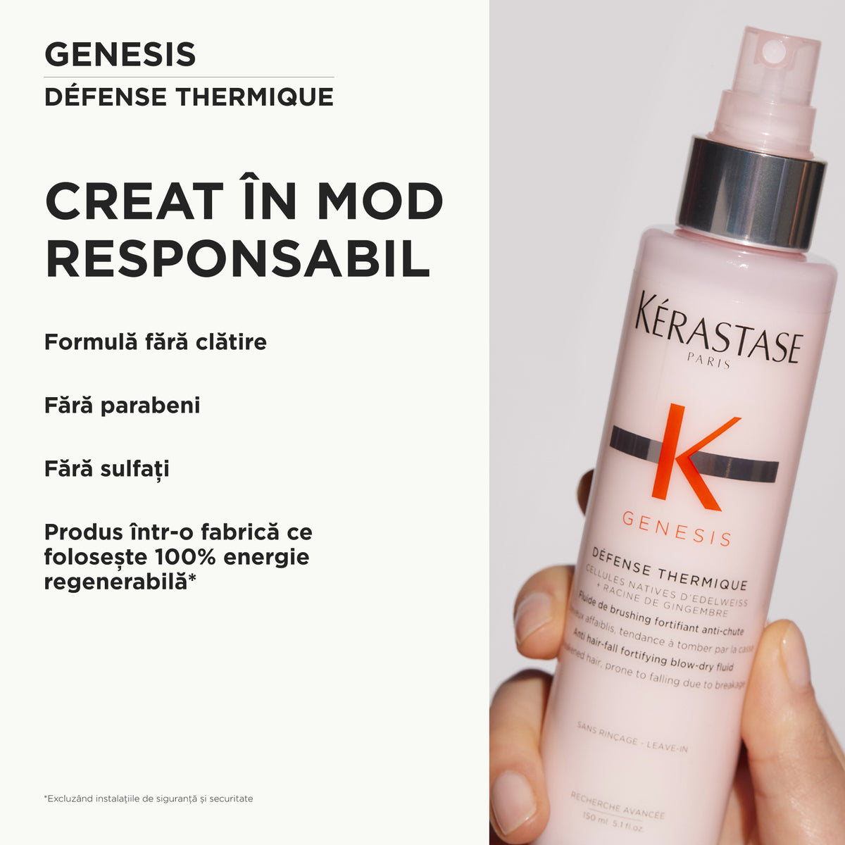 Kerastase Genesis Defense Thermique Fluide 150ml - Spray cu Protectie Termica