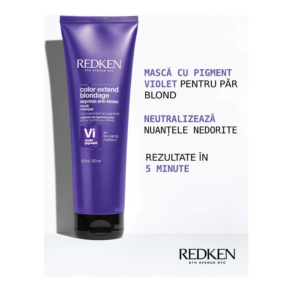 Redken Color Extend Blondage Mask 250ml - Masca cu Pigment Violet