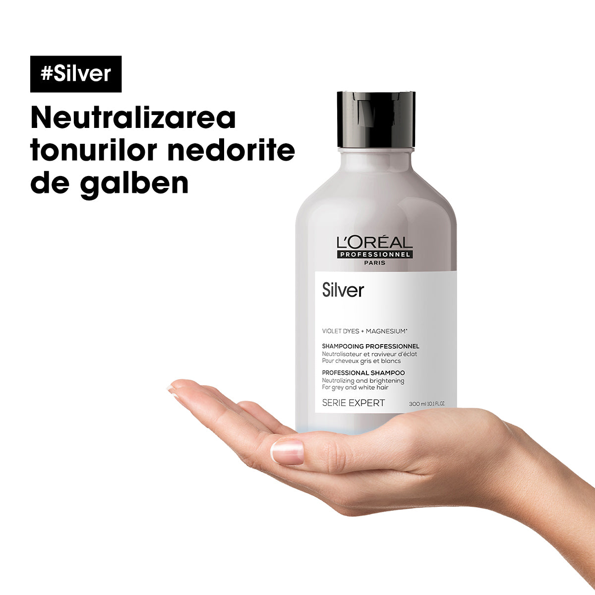 L'Oreal Professionnel SE Silver Sampon Pentru Par Carunt sau Alb 300ml - Beauty Lounge