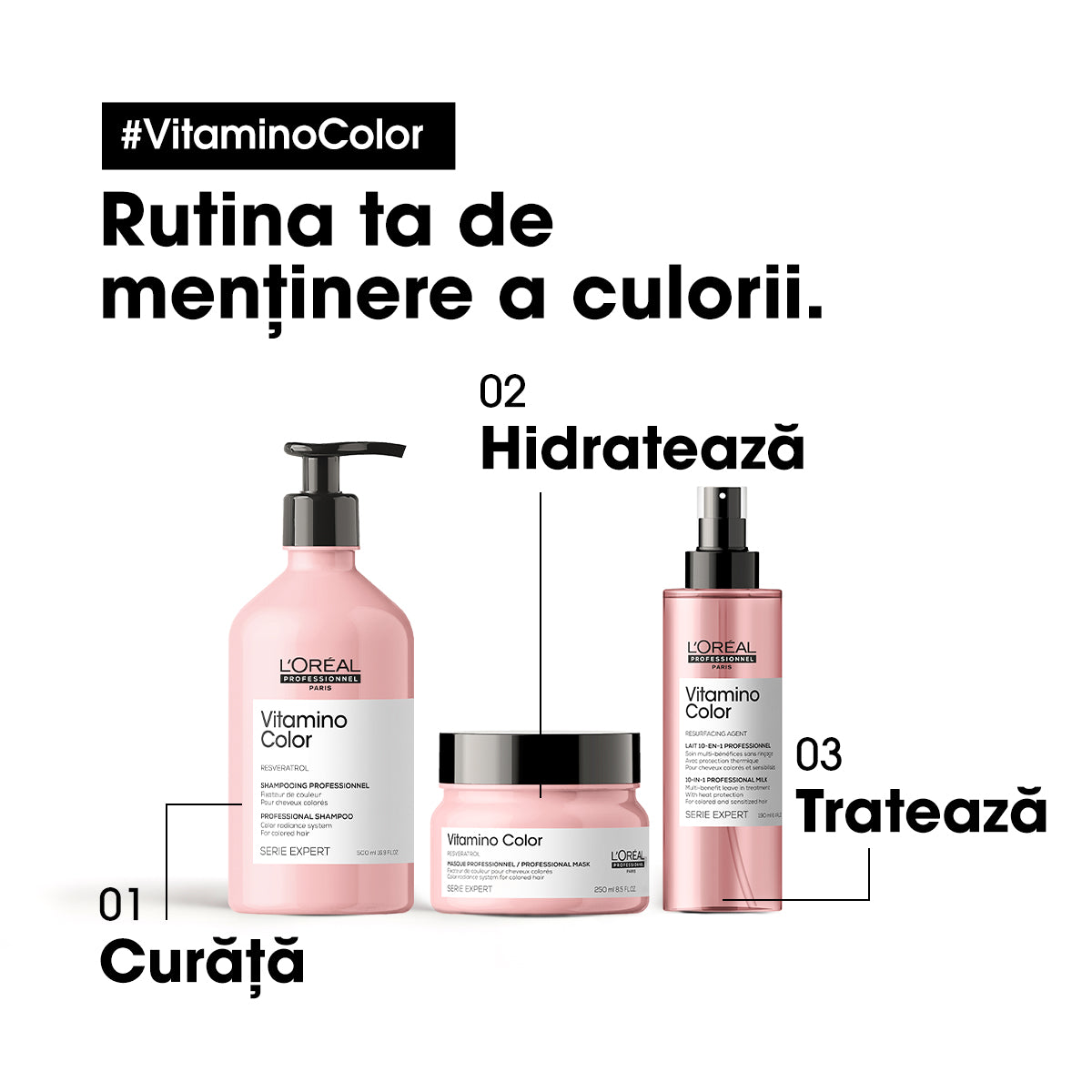 L'Oreal Professionnel SE Vitamino Color Resveratrol Spray 10in1 190ml - Beauty Lounge