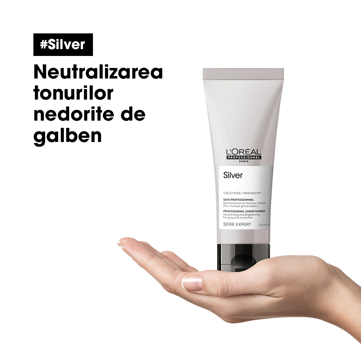 L'Oreal Professionnel SE Silver - Balsam pentru Par Carunt 200ml - Beauty Lounge