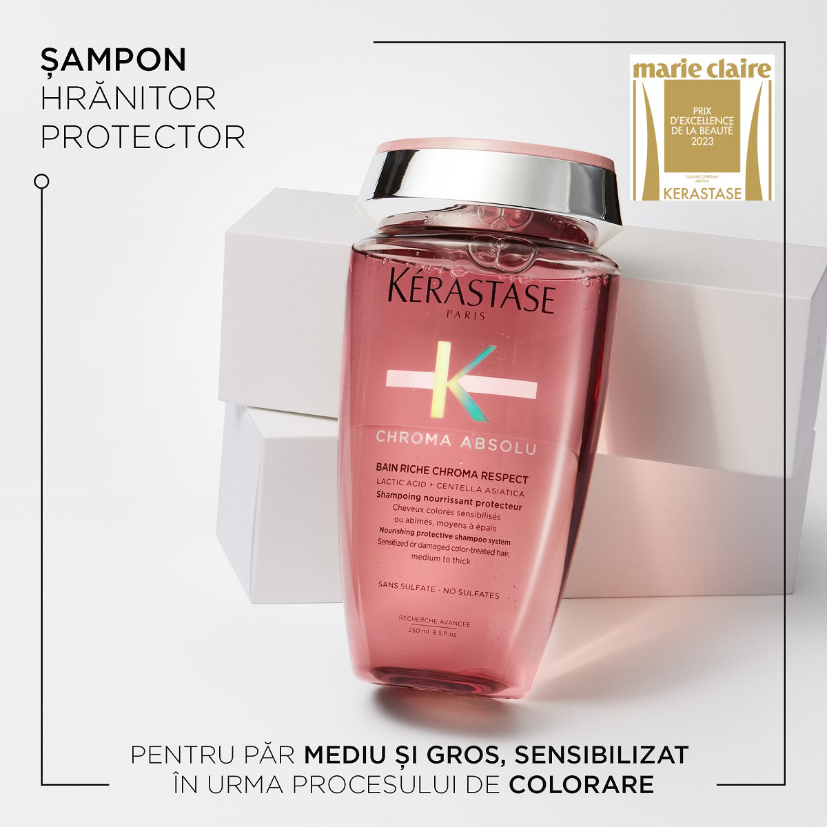 Set Kerastase Chroma Absolu – Sampon 250ml + Masca 200ml + Tratament 210ml - Beauty Lounge