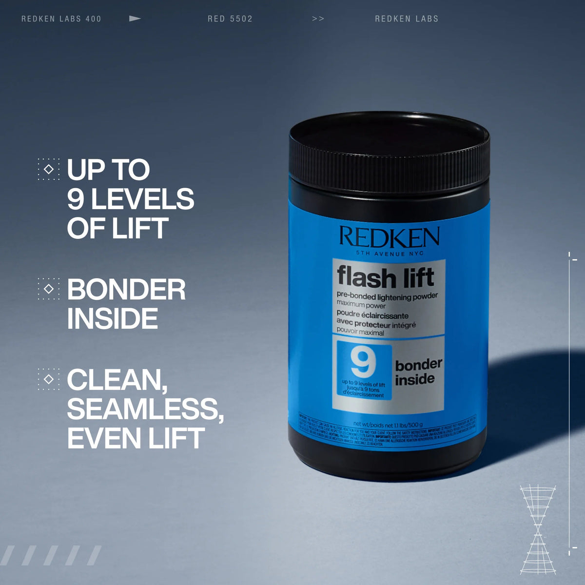 Redken Flash Lift Power 9 Bonder Inside 500g - Pudra Decoloranta Profesionala