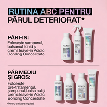 Încarcă imaginea în Galerie, Redken Acidic Bonding Concentrate - Balsam Lichid Intens Revitalizant Pentru Parul Fin 190ml
