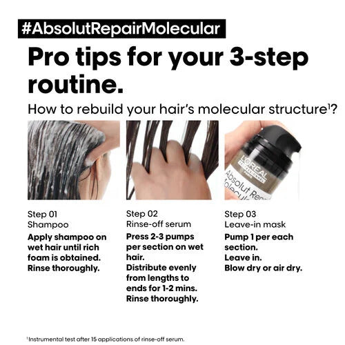 L’Oreal Professionnel Absolut Repair Molecular Shampoo 1500ml - Sampon Par Deteriorat