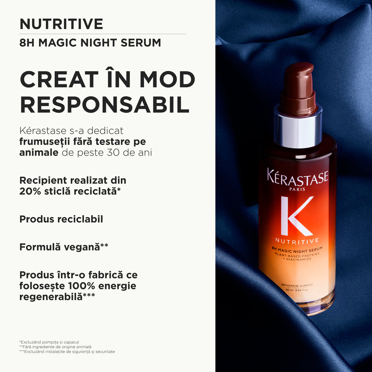 Kerastase Nutritive 8H Magic Night Serum 90ml - Ser Pentru Par Uscat si Hranire Intensa