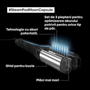 L’Oreal Professionnel Placa de Indreptat si Ondulat Parul Steampod 4.0 Moon Capsule Editie Limitata