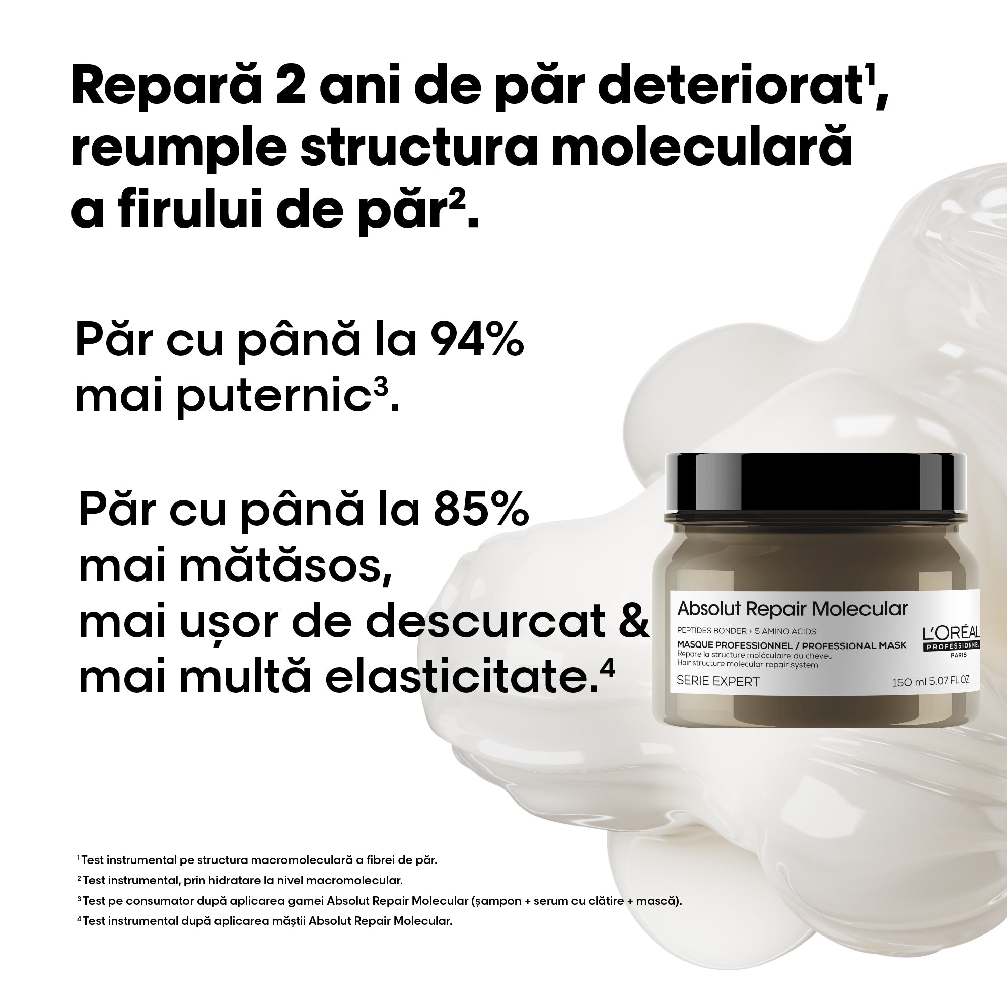 L'Oreal Professionnel SE Absolut Repair Molecular - Masca Anti-Rupere Pentru Par 150ml - Beauty Lounge
