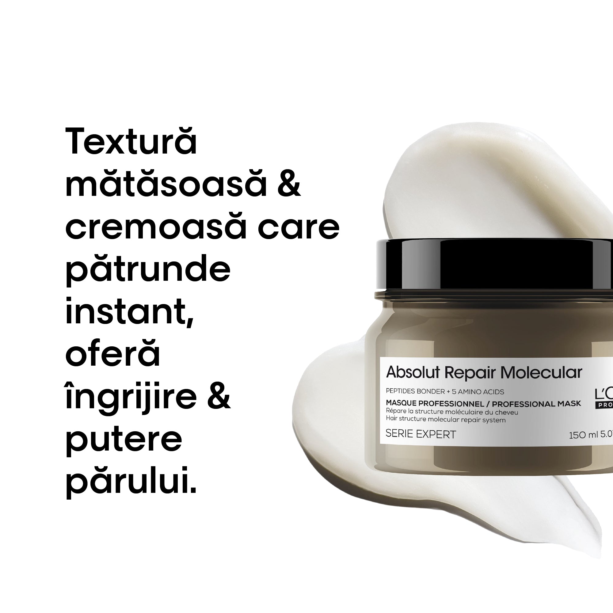 L'Oreal Professionnel SE Absolut Repair Molecular - Masca Anti-Rupere Pentru Par 150ml - Beauty Lounge