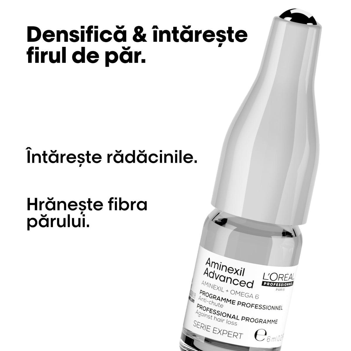L'Oreal Professionnel SE Aminexil Advanced - Tratament Fiole Anti-Cadere a Parului 10x6ml - Beauty Lounge