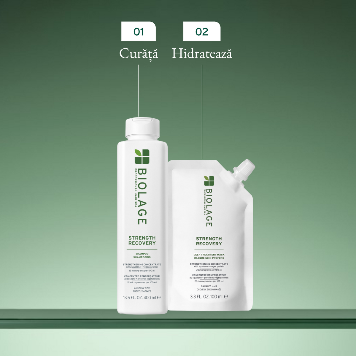 Matrix Biolage Strength Recovery 400ml - Sampon Profesional Imbogatit