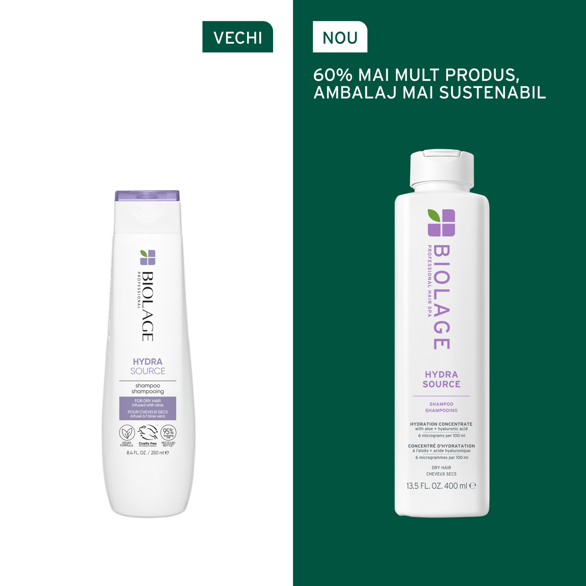 Matrix Biolage Hydrasource Shampoo - Sampon Pentru Par Uscat 400ml - Beauty Lounge