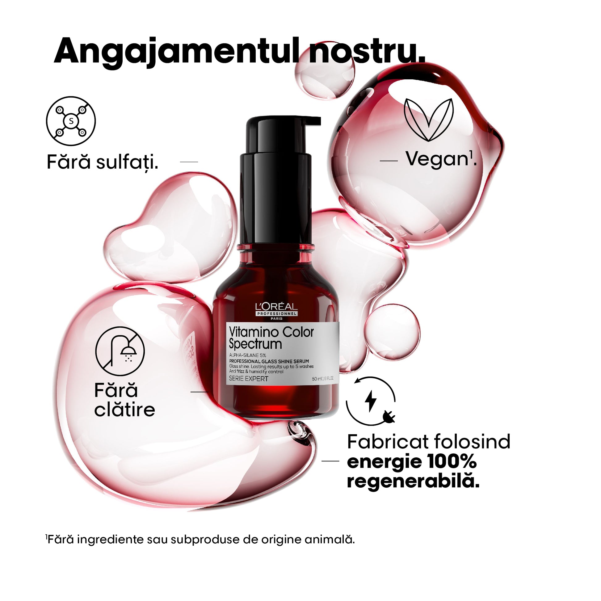 L'Oreal Professionnel SE Vitamino Color Spectrum Glass Shine Serum - Ser Pentru Par Vopsit 50ml - Beauty Lounge